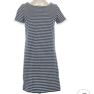 Navy and White Striped Dress J Crew size medium